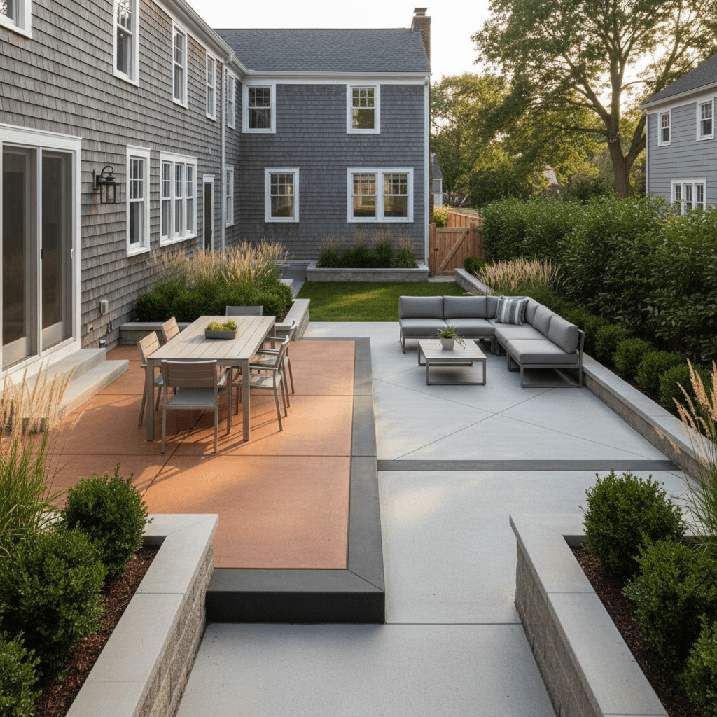 concrete patio newton ma