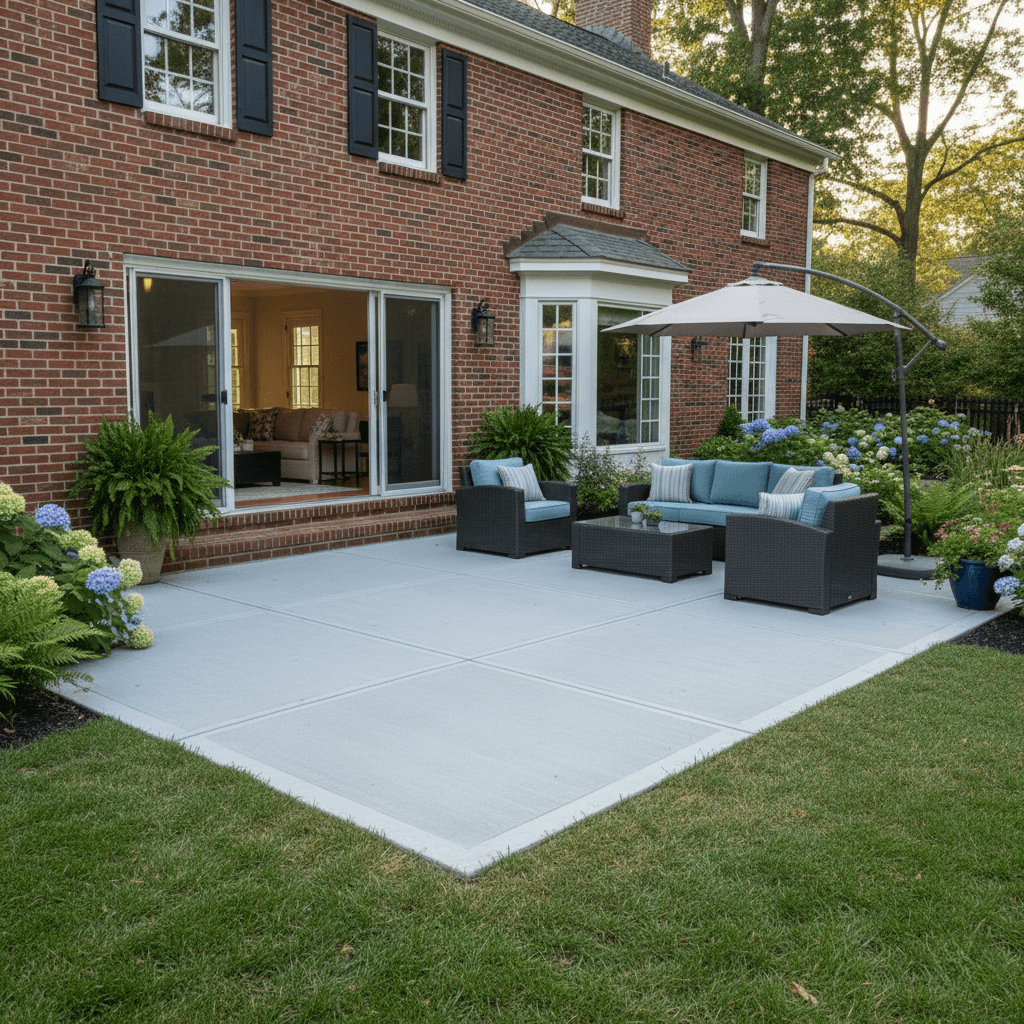 concrete patios newton ma