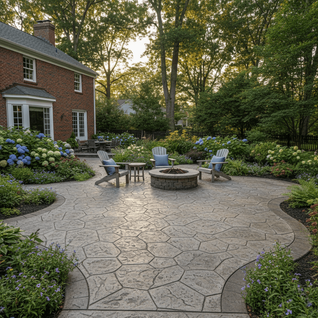 stamped concrete newton ma