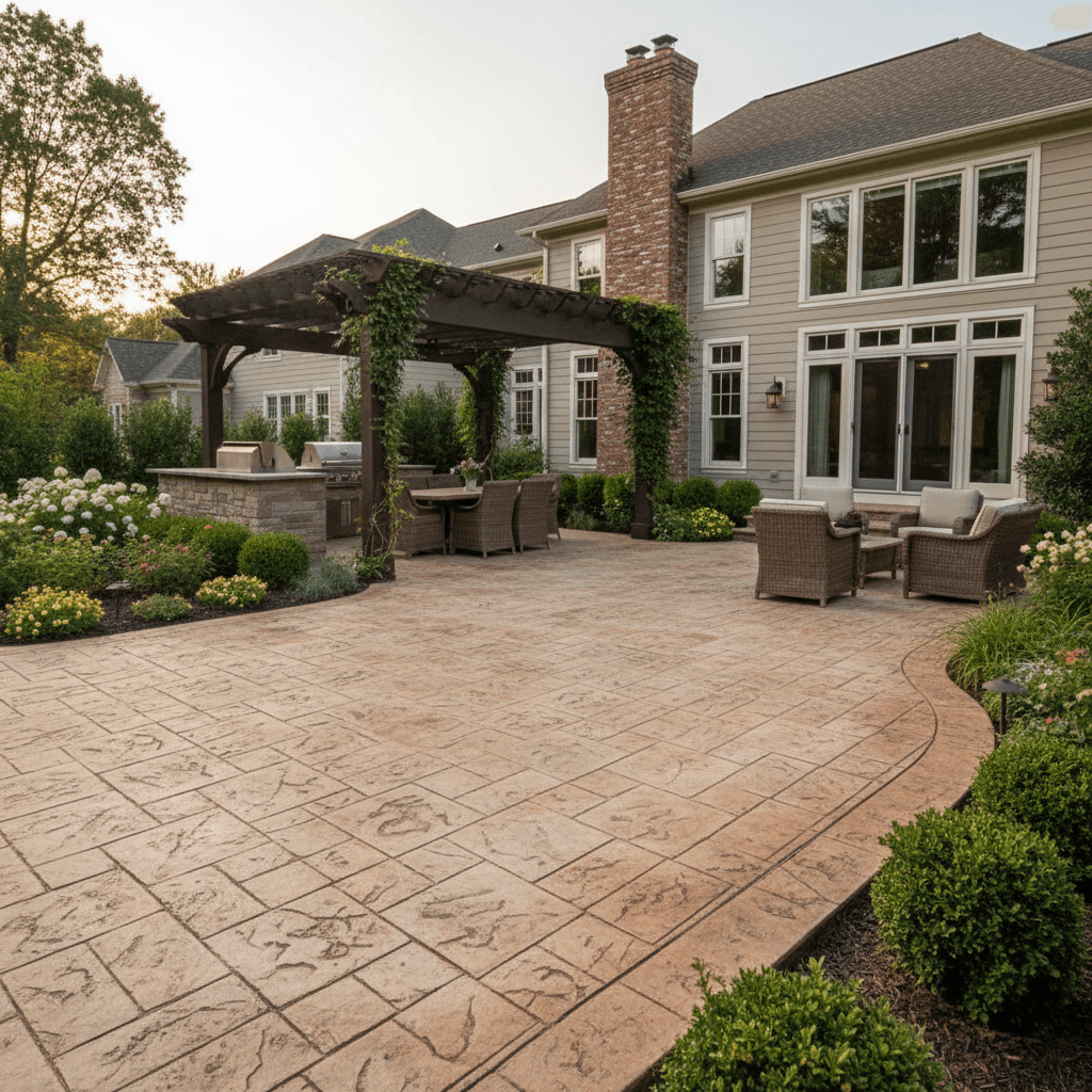 stamped concrete newton ma