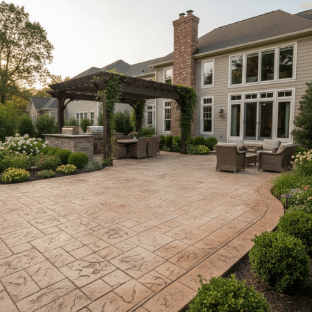 stamped concrete newton ma